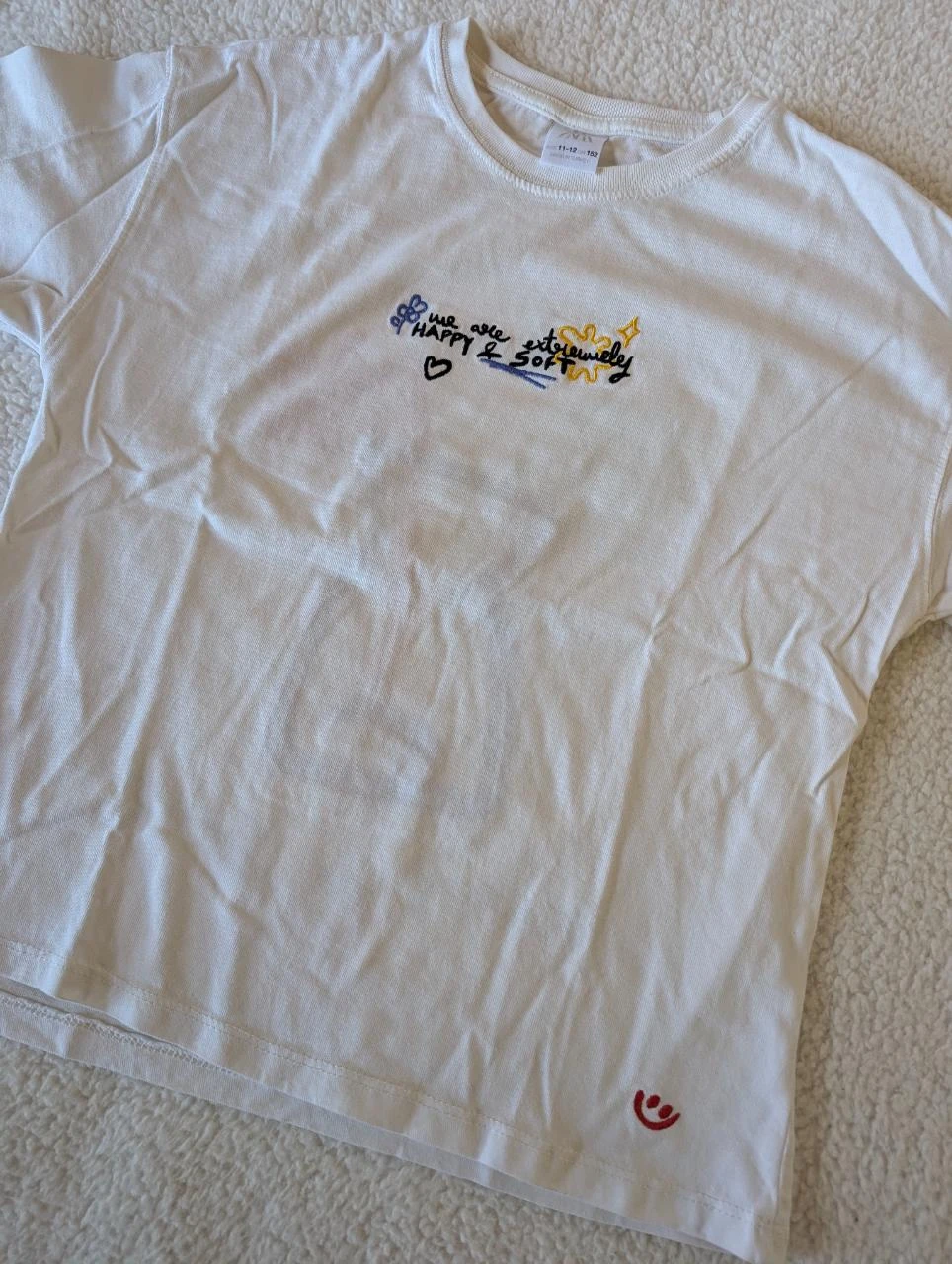 Zara︱wit bedrukt T-shirt 11/12 jaar – photo 3